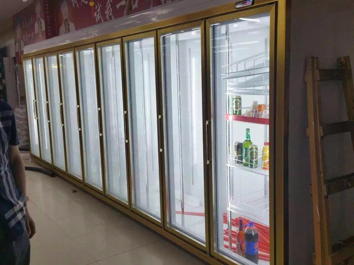 安德利厂家直销多门饮料冷藏柜价格  饮料柜 饮料冰图