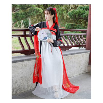 会员价139元传统汉服女成人齐胸襦裙中国风复古改良刺绣仙女服学生摄影服